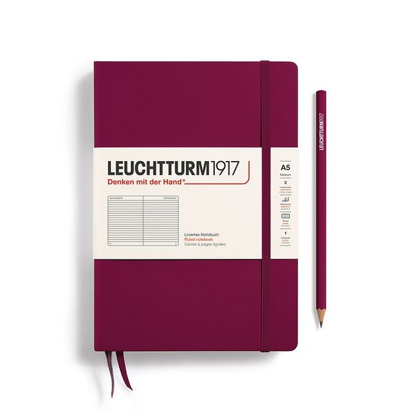 Leuchtturm 1917 Port Red Ruled